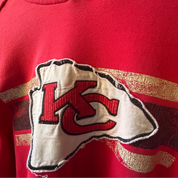 Vintage NFL KC Kansas City Chiefs Hoodie Sweatshirt Large - Picture 7 of 11
